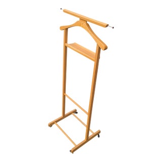 Vintage Sartorial Sophistication Italian Art Deco Style Gentleman’s Standing Valet, 1960 For Sale