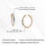 VRJewels 2.39ct Emerald Pink Sapphire & Diamond Snap Back Hoops in 18k Gold- 2 Pieces For Sale - Image 13 of 17