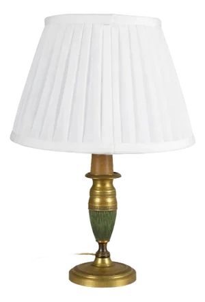 Vintage Neoclassical Turned Wood Column Table Lamp, 1950s
