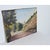 French Vintage Landscape Painting with Cathedral For Sale In Baton Rouge - Image 6 of 9