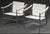 White Leather LC1 Basculant Chair by Le Corbusier, Pierre Jeanneret & Charlotte Perriand for Cassina, 1970s For Sale - Image 13 of 13