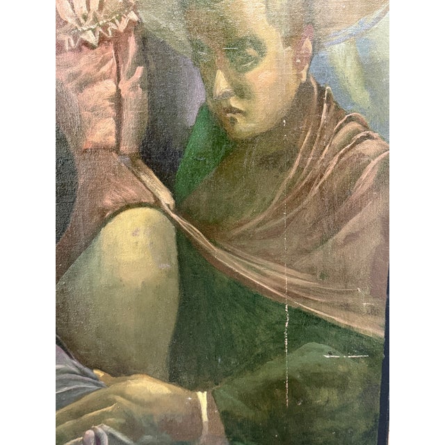 Mid-Century Painting Signed J Beravas For Sale - Image 11 of 12