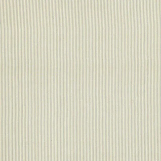 Sample - Schumacher Charee Silk Stripe Fabric in Light Blue & White For Sale