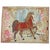 Antique Brown Horse 20th Century Pictorial Wool Decorative Rug For Sale - Image 15 of 18