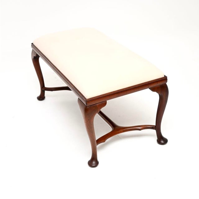 Antique English Georgian Bench, 1890s For Sale - Image 4 of 7