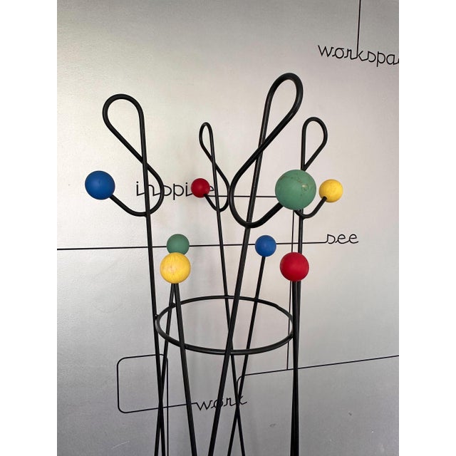 Treble Clef Coat Rack attributed to Roger Feraud, France, 1950s For Sale - Image 9 of 10