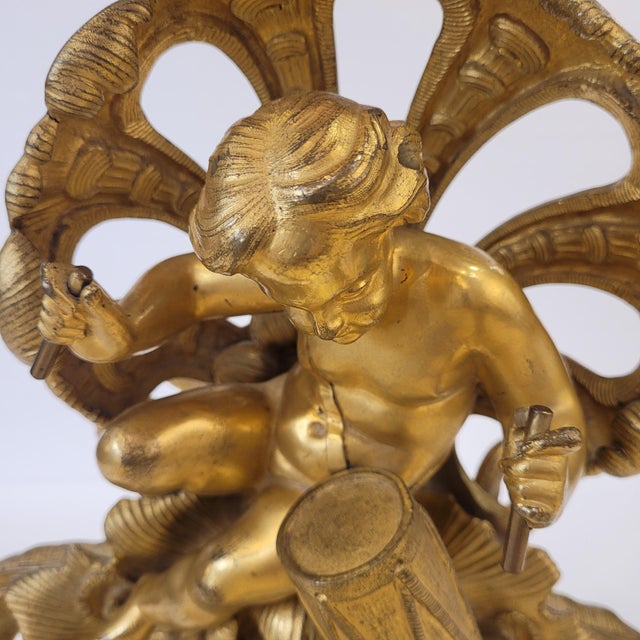 Late 19th Century Napoleon III Cherub Playing the Drum Wall Sculpture in Bronze, France For Sale - Image 11 of 18
