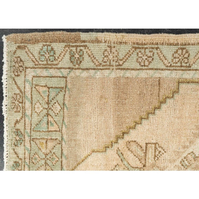 Early 21st Century Turkish Mini Rug Oriental Hand Knotted Vintage Rug 1'9" x 3'1" #21060 For Sale - Image 5 of 8