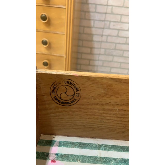 Mid Century Modern Paul Frankl Cork Side Table For Sale In Chicago - Image 6 of 6