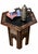 Wood 19th Century Moroccan Hexagonal Pedestal Table, 1890s For Sale - Image 7 of 9