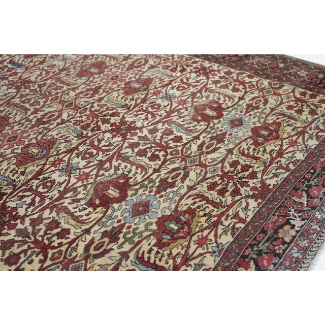 Late 18th Century Antique Farahan Sarouk Rug 4'6'' x 6'8'' For Sale In New York - Image 6 of 10
