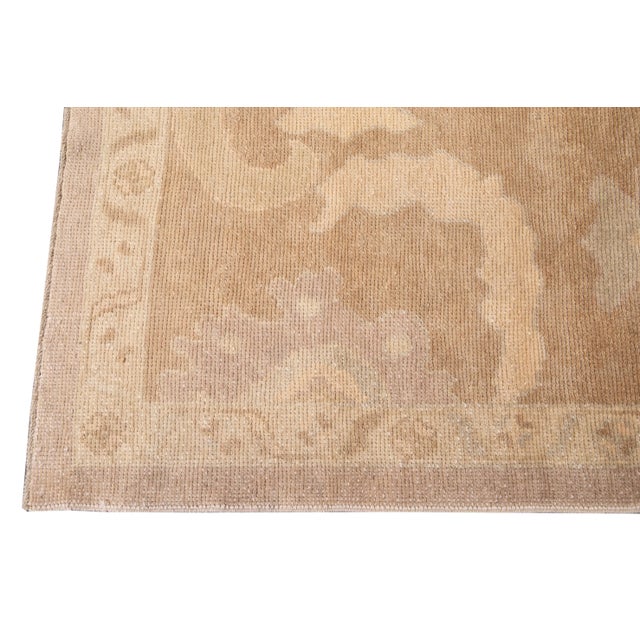 Early 21st Century 21st Century Oversize Beige Turkish Oushak Rug 12 X 16 For Sale - Image 5 of 12