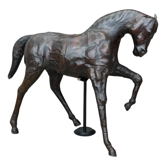 Large Leather Model of a Horse from Liberty & Co, 1930s For Sale