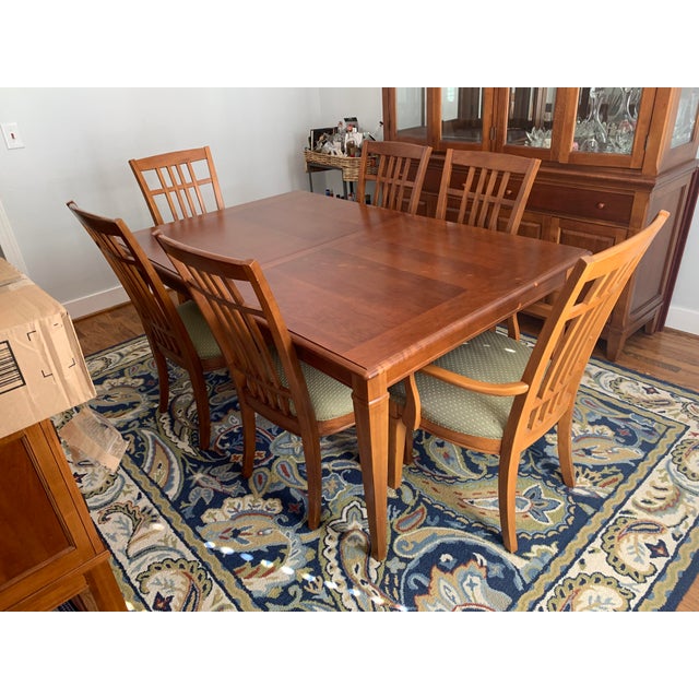 Thomasville MidCentury Modern Dining Room Bridges Table & Chairs