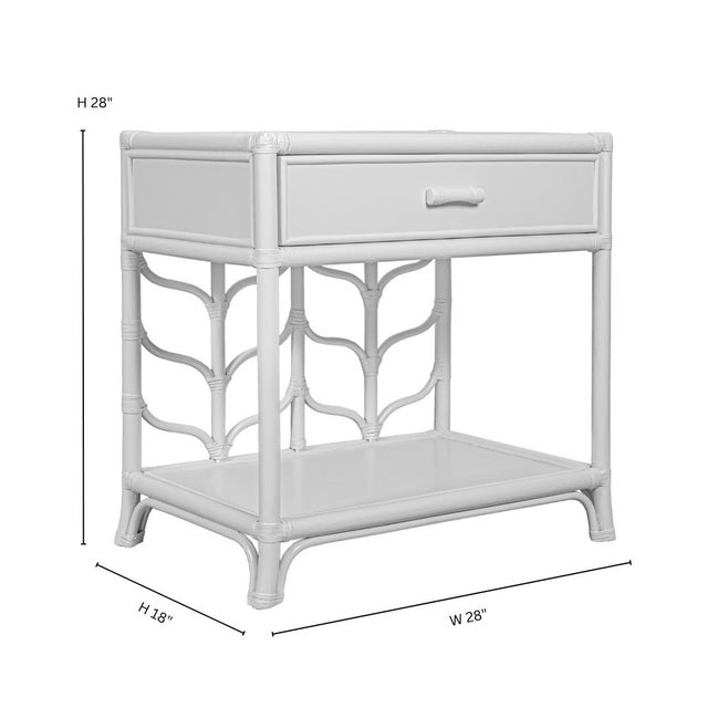 Modern Ivy Nightstand - Bright Green For Sale - Image 3 of 10