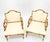 Pair Faux Bamboo New Virgin Wool Upholstery Lounge Arm Fire Side Chairs MINT! For Sale - Image 6 of 16