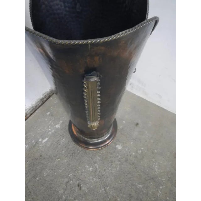 Copper Petal Umbrella Stand For Sale - Image 11 of 13