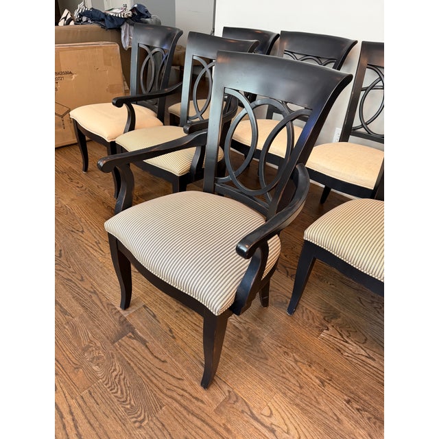 Century Furniture Black Table and 9 Chairs For Sale - Image 12 of 18