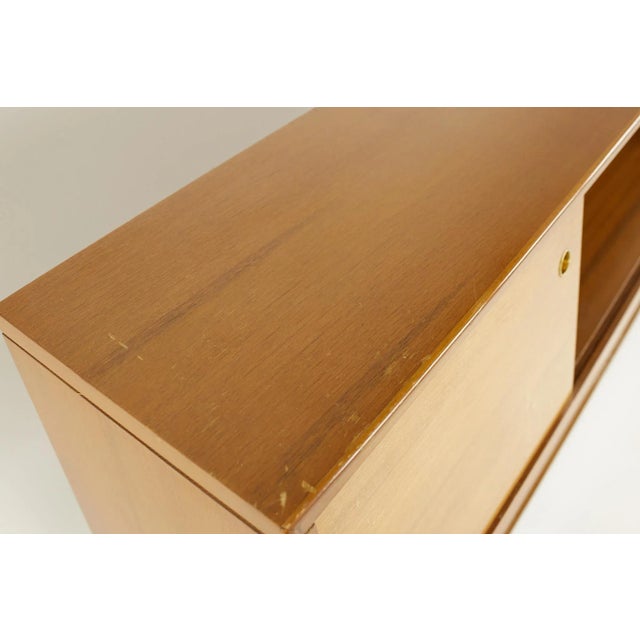 Wood Rway Mid Century Storage Headboard For Sale - Image 7 of 13