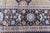 This antique Indian rug reflects the rich heritage of traditional Indian weaving, likely inspired by Mughal-era...