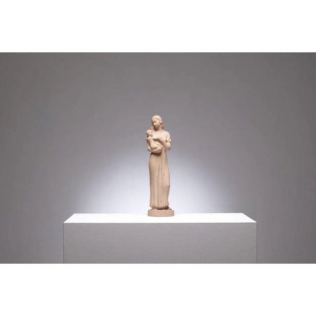 Just Andersen, Sandstone Sculpture, in Flawless conditions. Designed 1920 to 1949 This piece has an attribution mark, I am...