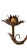 Italian Gilt Metal Wheat Sheaf Candle Wall Sconce, 1950s For Sale - Image 3 of 9