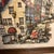 Wood 1970s Mid-Century Modern Hand-Tinted Lithograph of Old Quebec by Nikola-Château Frontenac View 22x 14 Original Oak Frame For Sale - Image 7 of 12