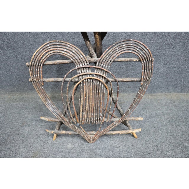 Adirondack Twig Plant Stand/Occasional Table For Sale In Philadelphia - Image 6 of 8