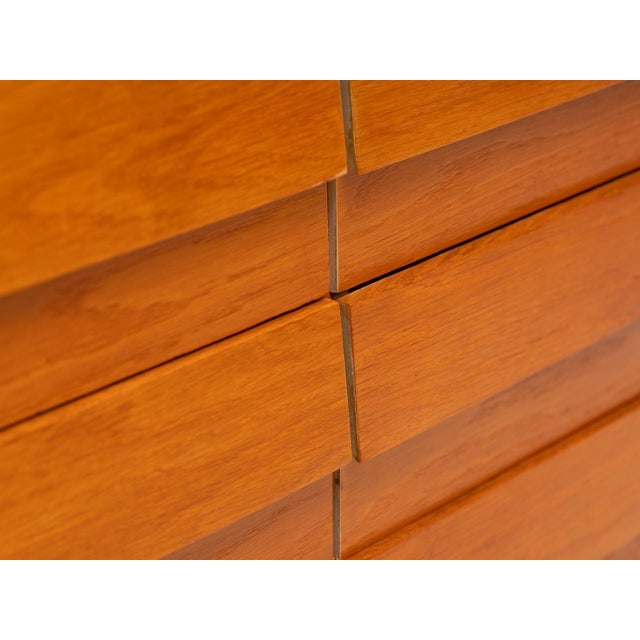 Brown Vintage Czech U-453 Chest of Drawers by Jiří Jiroutek, 1960s For Sale - Image 8 of 11