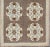 This Turkish Oushak gallery rug features ten floral medallions that take center stage on a brown field. The border reveals...