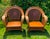 Late 20th Century "Azteca" Woven Rattan Spiderweb Lounge Chairs Featuring Distinctive Sunburst and Web Patterns For Sale - Image 16 of 16