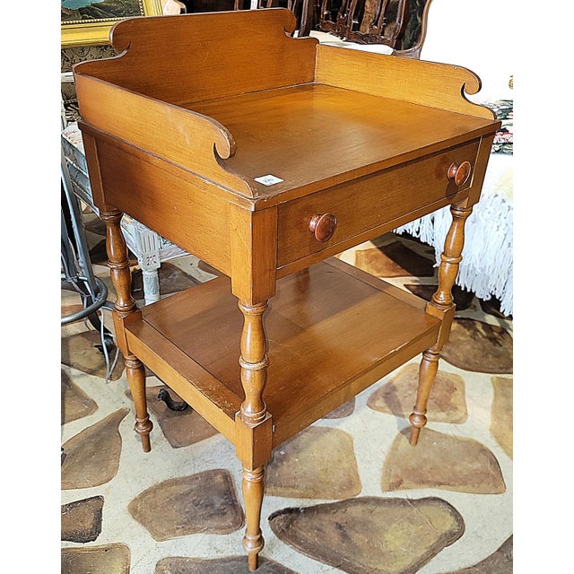 Famous cabinetmaker, Conant Ball made this classic colonial American dri-sink washstand in the 1960-70s out of solid...