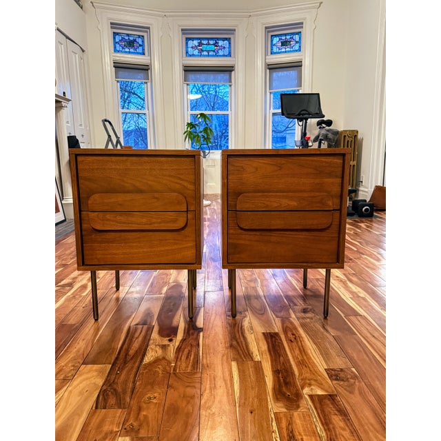 Wood West Elm Gemini Nightstand, 2 Pieces For Sale - Image 7 of 7