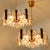 Large Glass and Brass Chandelier by Orrefors, 1960s For Sale - Image 10 of 18