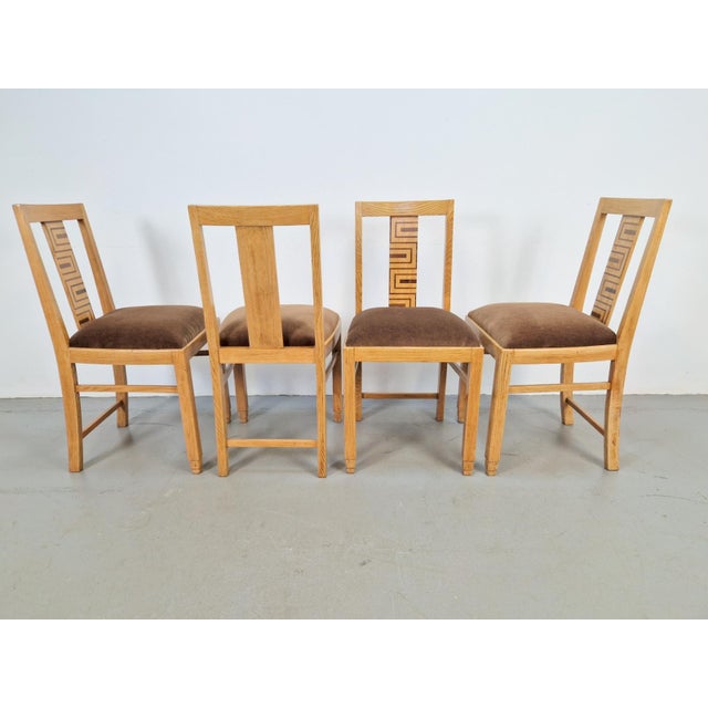 Art Deco Arts and Crafts Dining Chairs, 1930s, Set of 4 For Sale - Image 15 of 18