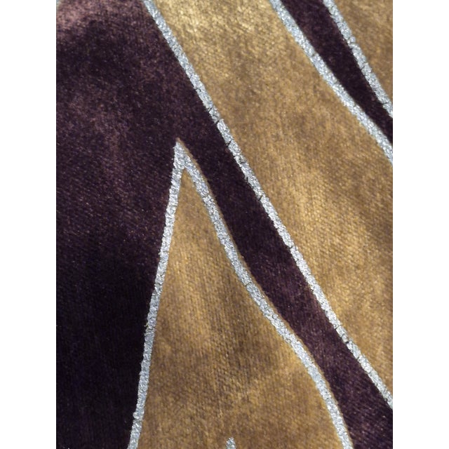 Textile Designer High End Animal Velvet Upholstery Fabric-1 1/3 Yard For Sale - Image 7 of 10