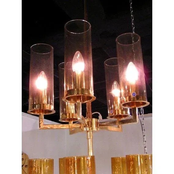 Metal Mid 20th Century Swedish Chandelier by Hans-Agne Jakobsson For Sale - Image 7 of 10