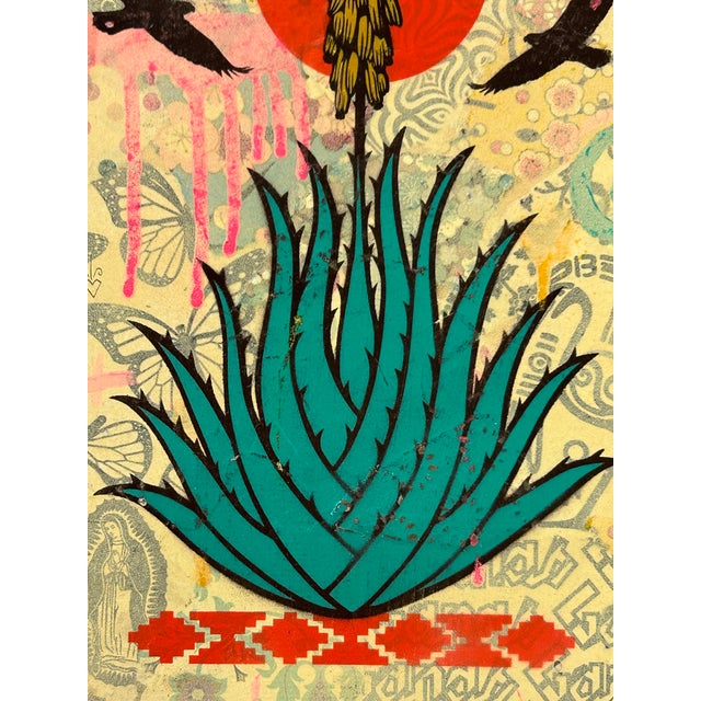 Ernesto Yerena “Resilience of Memory,” 2017 — Mixed Media on Panel For Sale - Image 4 of 18