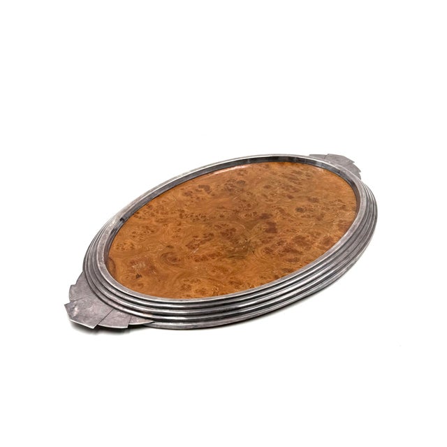 Art Deco Burl Wood Tray, France, 1930s For Sale - Image 6 of 11