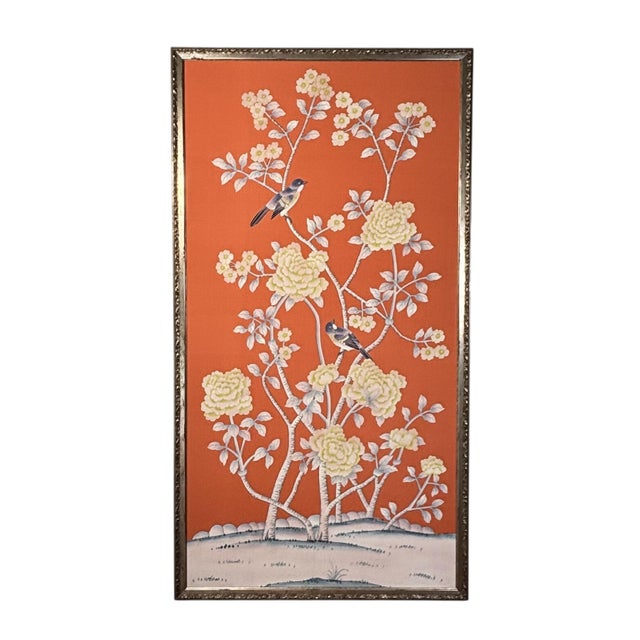 I’ve scaled down traditional chinoiserie hand-painted silk wallpapers customarily adorning English and French estates and...