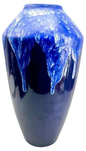 Large Vintage Fat Lava Floor Vase, 1962