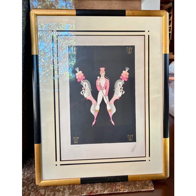 Erté Letter “W” Signed & Numbered Lithograph, 1977 — With Documentation For Sale - Image 9 of 12