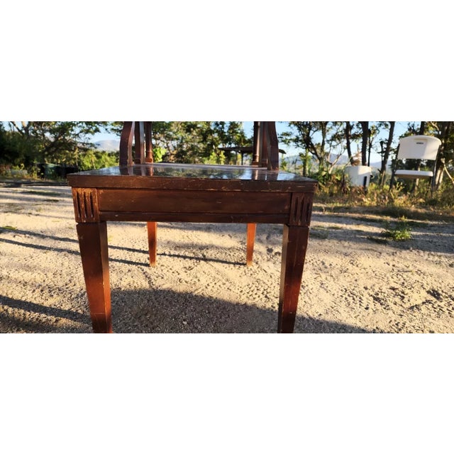 Mersman 1950s Vintage Mersman Tiered Step 2 Tier End Table For Sale - Image 4 of 9