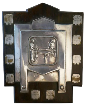 Art Deco Chelmsford Table Tennis Shield Trophy, 1930s