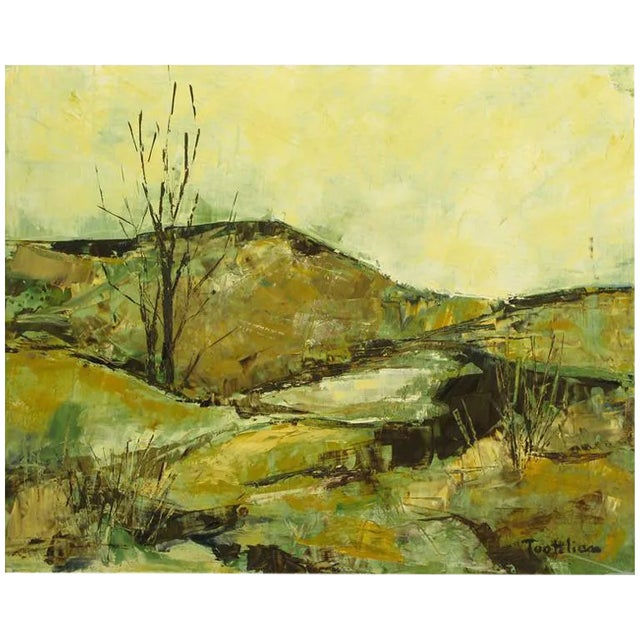 Impressionist Landscape Oil Painting by Tootelian For Sale