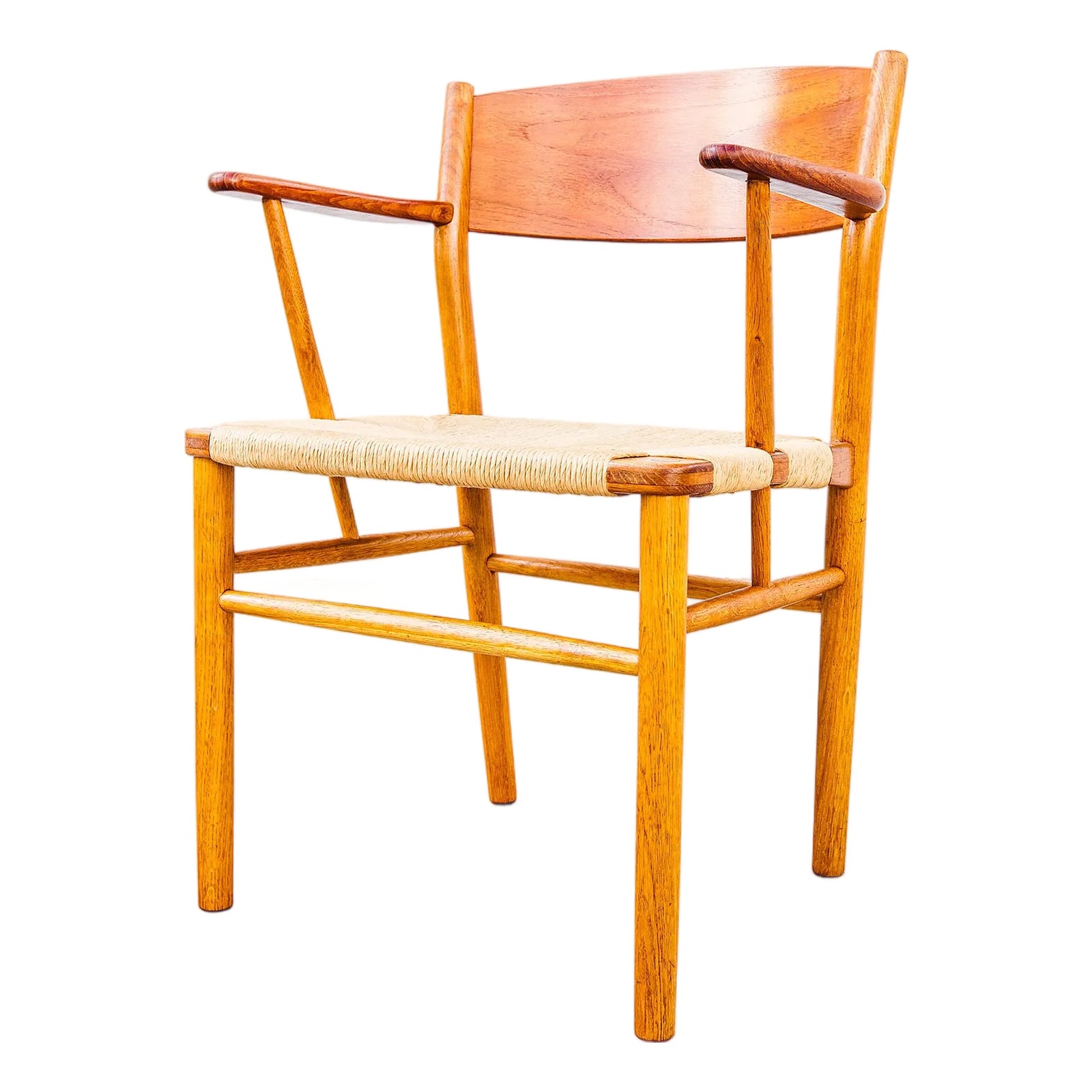 Borge Mogensen Attributed Model 156 Teak & Oak Armchair by Soborg ...