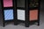 Multi-Colored Ebonized Room Divider For Sale - Image 5 of 18