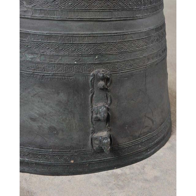 Southeast Asian Bronze Frog Rain Drum or Drinks Table For Sale - Image 16 of 18