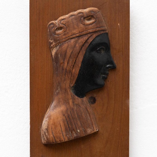 Traditional Wooden Artwork Wall Catalan Religious Virgin La Moreneta, 1990s For Sale - Image 9 of 14