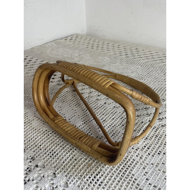Rattan and Wicker Bottle Holders, 1960s, Set of 2 For Sale - Image 12 of 15